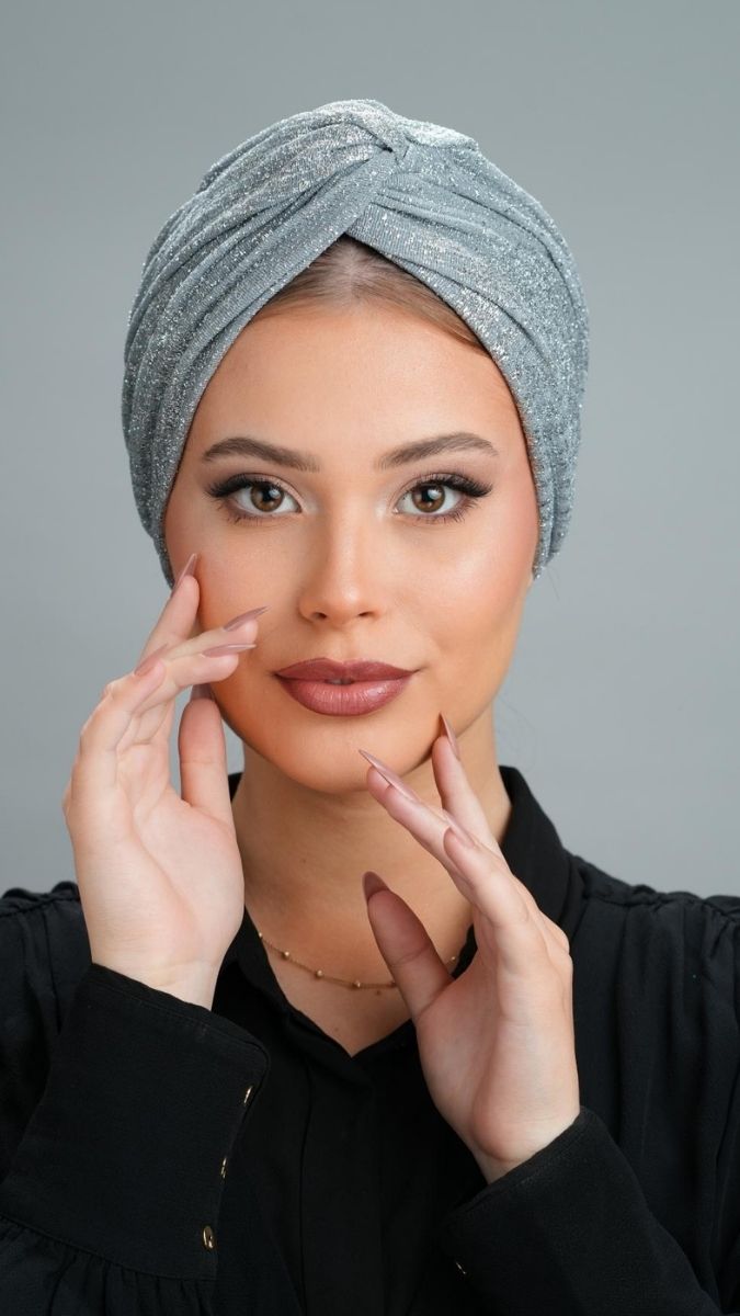 טורבן ערב כסוף