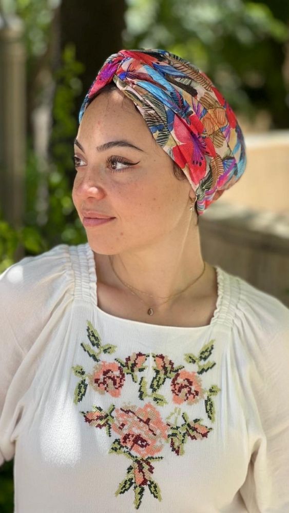 טורבן טרופי צבעוני