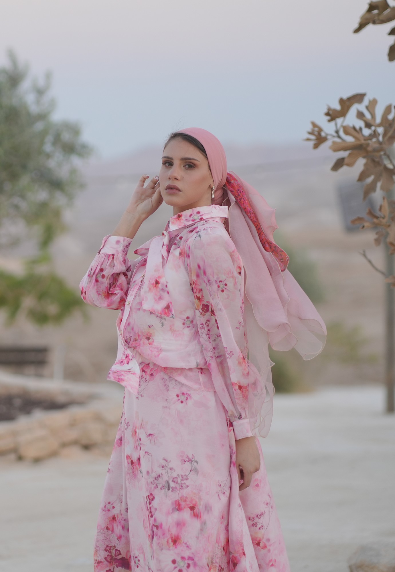 גומיה טלטלים ורוד (לא כולל את המטפחת)