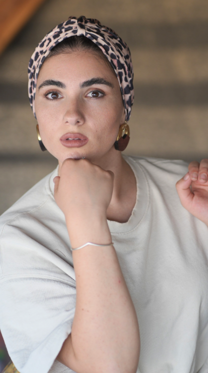 מטפחת לים לולה בהדפס פנתר