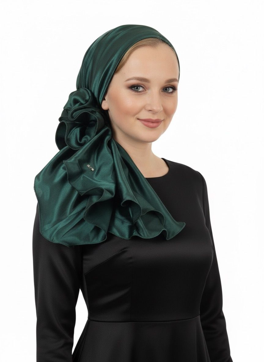 מטפחת ערב סאטן בירוק