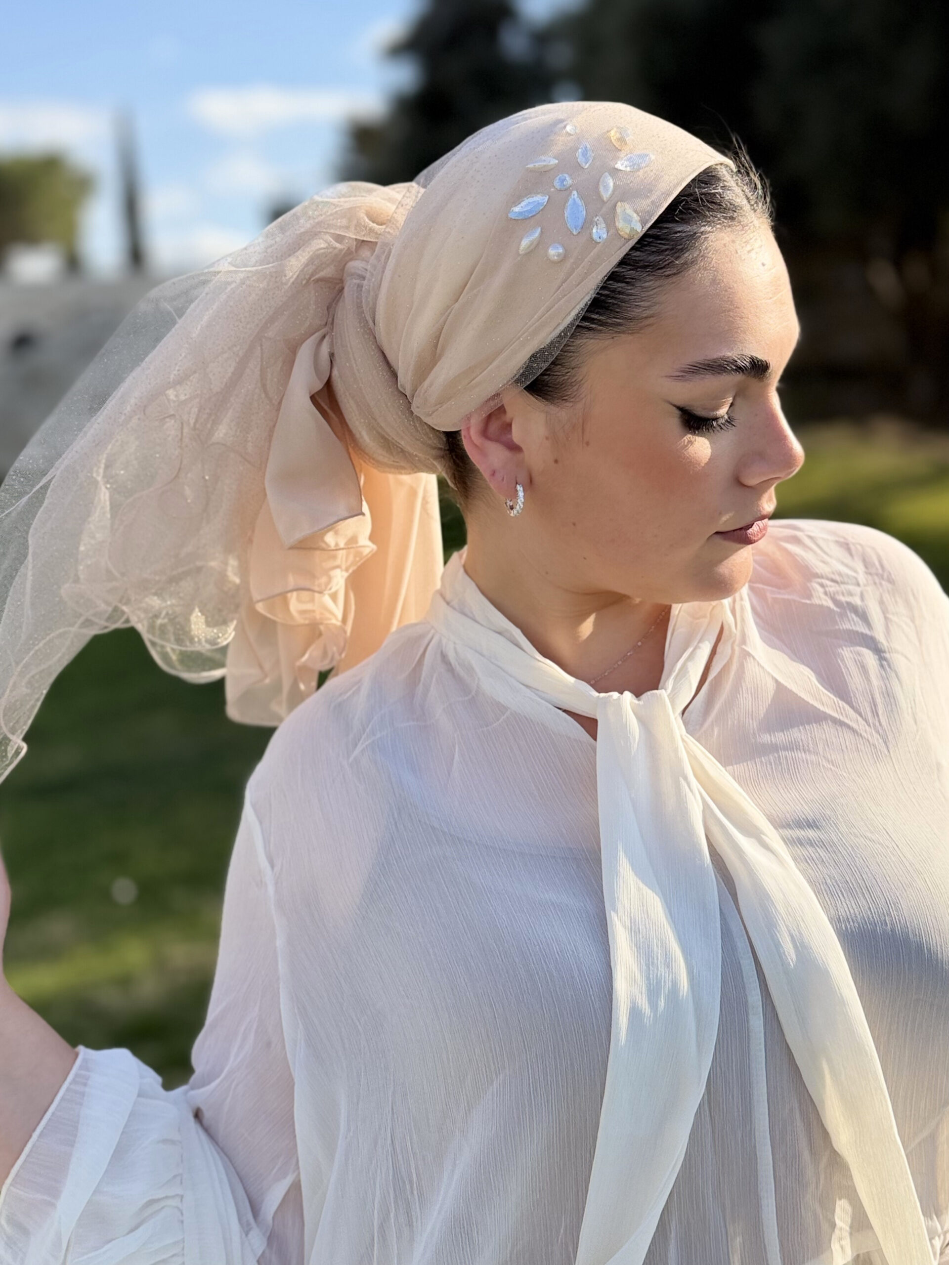 מטפחת יומי יוקרתי ניוד עם/בלי קריסטלים